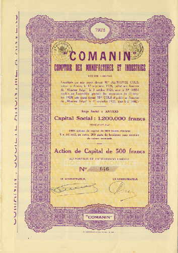 Comanin Comptoir des Manufactures et Industries