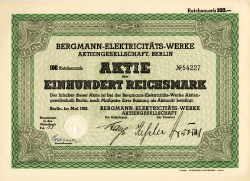Bergmann Elektricit&auml;tswerke in Berlin