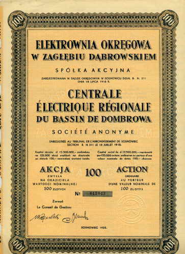 Electrowina Okregowa W Zaglebu Dabrowskiem