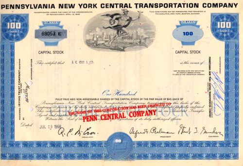Pennsylvania New York Central Transportation