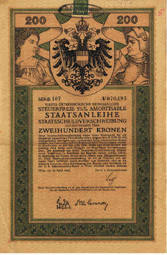 K.K. Schuldenkasse, 4.Österrr. Kriegsanleihe