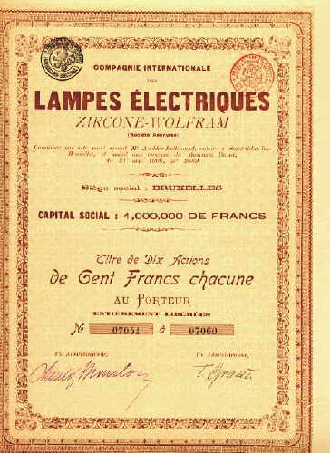 Compagnie Internationale des Lampes Electriques Zircone-Wolfram