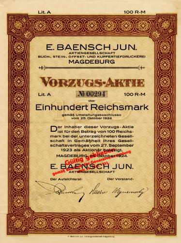 E. Baensch Junior