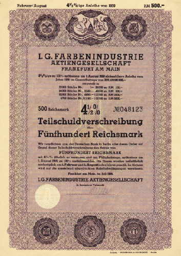 I.G. Farbenindustrie Frankfurt a. M.