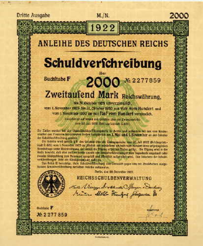 Anleihe des Deutschen Reiches