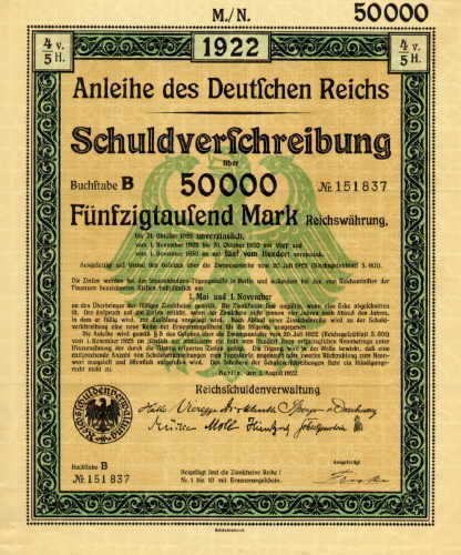 Anleihe des Deutschen Reiches