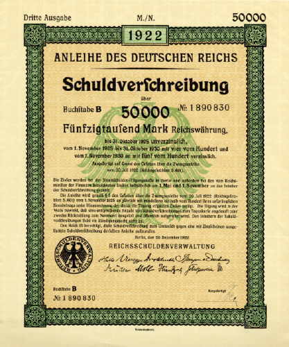 Anleihe des Deutschen Reiches