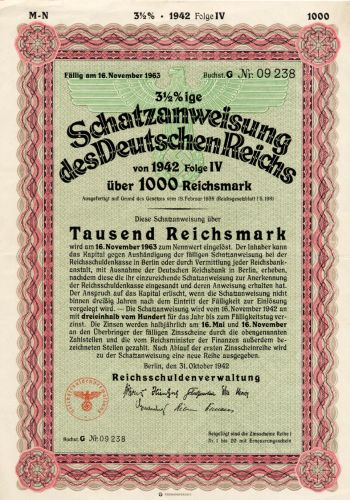 Schatzanweisung des Deutschen Reiches