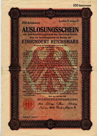 Anleihe des Deutschen Reiches