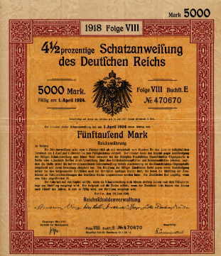 Schatzanweisung des Deutschen Reiches