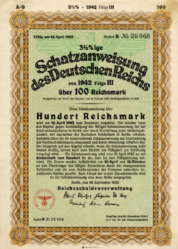 Schatzanweisung des Deutschen Reiches