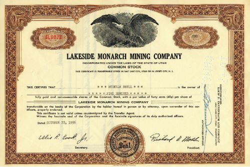 Lakeside Monarch Mining