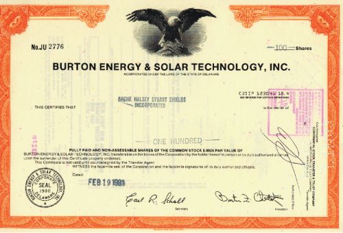 Burton Energy & Solar Technology