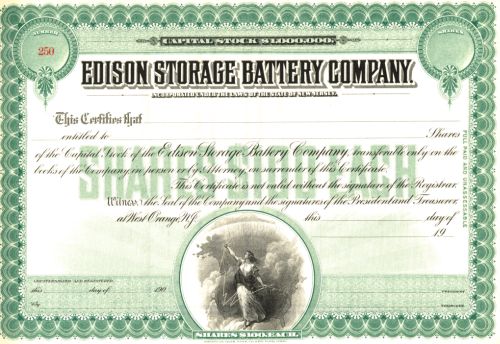 Edison Storage Battery 
